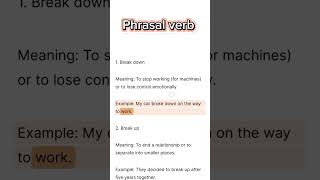 Phrasal verb english shortsviral short viralvideo reels [upl. by Anawed]