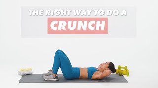 How To Do Crunches  The Right Way  WellGood [upl. by Iret]