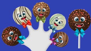 The Finger Family Song  Cake Pop Chocolate Finger Family  Daddy finger song  Cartoon Animation [upl. by Annaig]