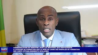 COMMUNICATION DU MINISTRE JEAN LUC MOUTHOU [upl. by Talie217]