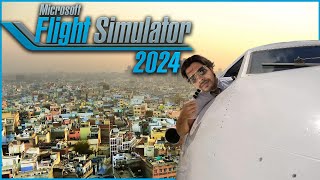 FLYING PLANE IN INDIA  MICROSOFT FLIGHT SIMULATOR 2024 [upl. by Areit]