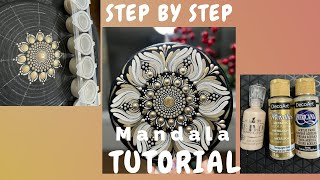 Step by step mandala tutorial art mandalaartist mandalas colorpalette Peacefuldots [upl. by Andreas]