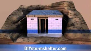 Concrete block DIY Storm Shelter 12x20 foot [upl. by Also]