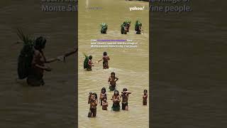 Rare footage of uncontacted tribe seen in Amazon rainforest where loggers operate  yahooaustralia [upl. by Malvina]