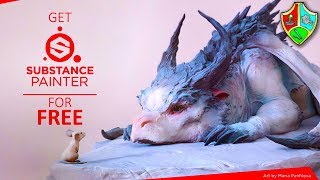 How to Get SUBSTANCE PAINTER for FREE [upl. by Ednalrim]