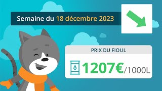 Prix ​​du fioul domestique  semaine du 18 décembre 2023 [upl. by Annawt159]