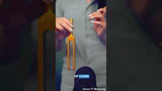 The vibration of a tuning fork that creates sound frequencies shortvideo [upl. by Niloc304]