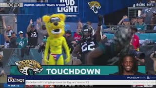 Jacksonville Jaguars mascotin a speedo  FOX 5s Like It Or Not [upl. by Nahtaj836]