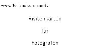 Visitenkarten für Fotografen [upl. by Slaohcin]