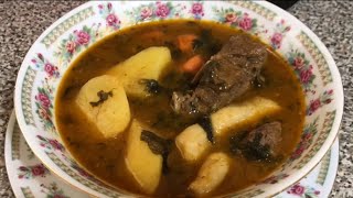 HOW TO MAKE HAITIAN BOUILLON aka HAITIAN BEEF STEW [upl. by Mccahill]