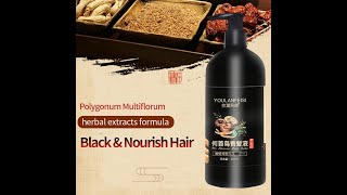 Polygonum multiflorum black hair shampoo [upl. by Haleemak]