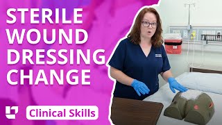 Sterile Wound Dressing Change  Clinical Nursing Skills  LevelUpRN [upl. by Roby]