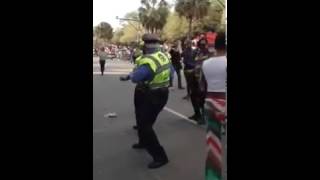 Cops Doing the Wobble Dance at Mardi Gras Parade in New Orleans [upl. by Enitsenrae]