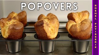 How To Make Popovers Recipe  Kosher Pastry Chef [upl. by Sherj98]