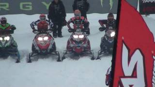 Darrin Mees 170 Race Qualifier 2011 ACSS ISOC SkiDoo Snocross [upl. by Aratahc]