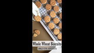 Whole Wheat Biscuits Digestive Biscuits  Recipe link in the description👇 [upl. by Gwenora]