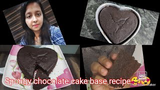 Spongy chocolate cake base recipeMust trySpreading Happiness [upl. by Bussey]