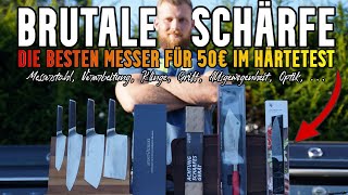 Hot oder Schrott Die besten MESSER für 50€ im Test Dick WMF Heiso Zwilling Meat n Great [upl. by Assenahs]