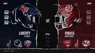 Liberty Flames at UMass Minutemen [upl. by Cnahc]