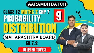 Chp7 Probability Distribution Ex 72 Part 9  Class 12  HSC Board  Maharashtra  Dinesh Sir [upl. by Asabi995]