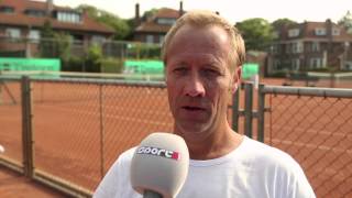 ATP Challenger The Hague Open 2015  47jarige Sander Groen over zijn wereldberoemde dubbelpartners [upl. by Violeta]