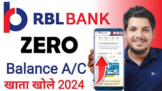 RBL Bank Zero Balance Account Opening Online How To Open RBL Zero Balance Account RBL Go Account [upl. by Nerine]