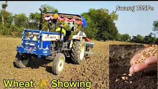 Wheat 🌾 Showing  गेहूं की बुवाई कर दी 🚜  showing wheat farming tractor trending [upl. by Enelak]