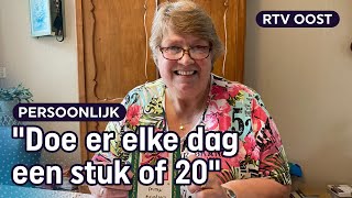 Martje schrijft 1200 kerstkaarten aan eenzame ouderen  RTV Oost [upl. by Strong625]