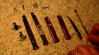 Italian style switchblade knife kit assembly part 2 [upl. by Asillam]