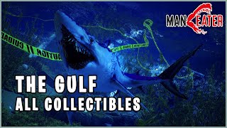 Maneater  The Gulf All Collectible Locations All Landmarks Licence Plates amp Caches [upl. by Ponton]