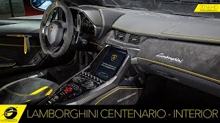 Lamborghini Centenario  INTERIOR DESIGN [upl. by Krever]