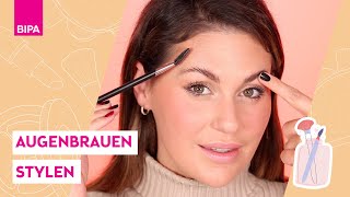 Augenbrauen stylen Schnelle natürliche Brauen amp Browlifting Look mit Vicky Lash [upl. by Oralia]