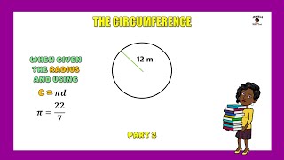 Circumference given Radius using Diameter Formula pt 2 [upl. by Kciredes]