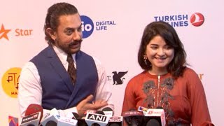 Aamir Khan REACTS On Zaira Wasim Winning The Best Actress Award [upl. by Berkshire]