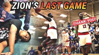 ZION GOES CRAZY IN LAST HIGH SCHOOL GAME EVER FULL HIGHLIGHTS [upl. by Ankeny814]