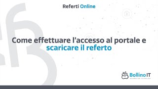 Come effettuare laccesso al portale e scaricare il referto [upl. by Loretta]