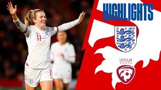 England 200 Latvia  Record Breaking Lionesses Hit TWENTY Past Latvia  Highlights [upl. by Allyson]