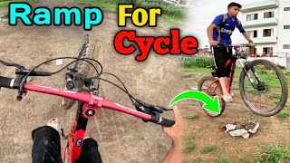 Making a Ramp For Cycle Offroad Ride [upl. by Sanalda237]