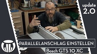 Wie den Parallelanschlag an der Bosch GTS10XC einstellen [upl. by Harty]