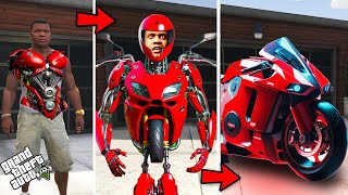 Franklin All Task Completed And Become Super Fastest Bike in GTA 5  Techerz [upl. by Gaal]