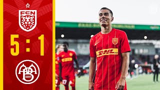 Future Cup Highlights  FC Nordsjælland 5  1 Aalborg BK [upl. by Trautman]