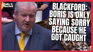 Ian Blackford roasts Boris Johnson as PM apologises over Partygate [upl. by Deckert286]