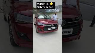 Maruti Safest sedan 🤘shorts dzire carsedan safercarsforindia [upl. by Noiro]