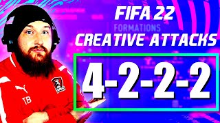 FIFA 22 4222 Best Custom Tactics amp Instructions  Creative ATTACKING Formation FUT22 [upl. by Inar]