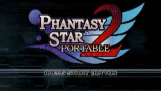 Phantasy Star Portable 2 PlayStation Portable  PSP  Title screen [upl. by Preiser]