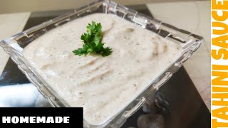 Easy Homemade Tahini Sauce  How to make Tahini Sauce  Shawarma Sauce by Ammi Ki Rasoi [upl. by Buddie895]