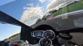 Triumph Daytona 675  Donington Park track day [upl. by Adlaremse]