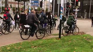 Nudging cyclists at Keizer Karelplein Nijmegen [upl. by Bertrand]