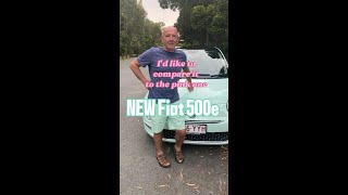 The new Fiat 500e compared to the old quotpinkquot Fiat 500 [upl. by Ahsap268]