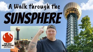 Walk through tour of the Sunsphere Location of the 1982 Worlds Fair in Knoxville Tennessee [upl. by Franz646]